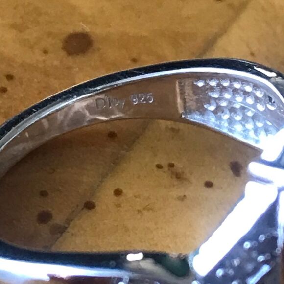 Natural Shadowkite Sterling Silver Ring Size 7 - Picture 6 of 9